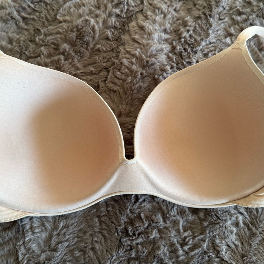 Auden Light Beige Embedded Wire Demi Bra - Picture 4 of 4